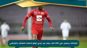 الزمالك يحصل على 250 ألف دولار من تيدي أوكو لإنهاء التعاقد بالتراضي